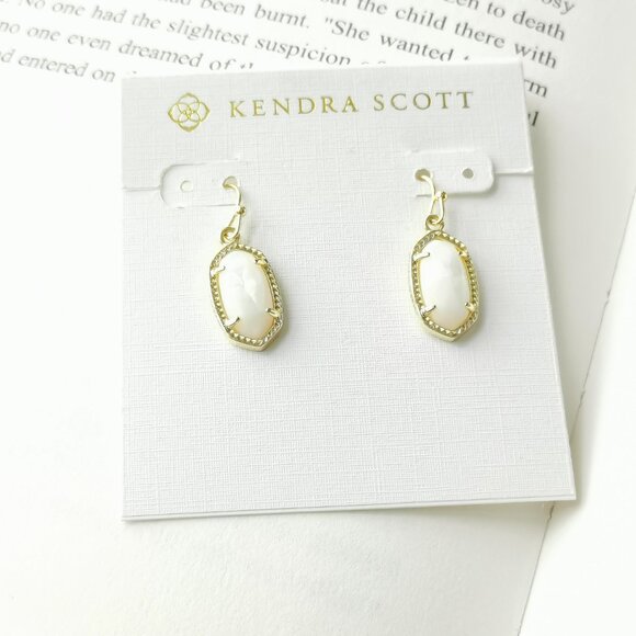 Kendra Scott Jewelry - NEW KENDRA SCOTT Lee Ivory Pearl Gold Drop Earrings AUTHENTIC